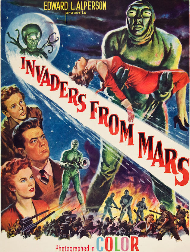 Invaders From Mars, theatrical poster, 1953