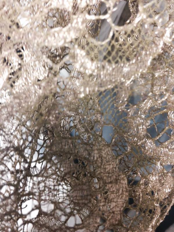 Metallic lace, crochet, and beautiful devoré. Courtesy Anna Robbins