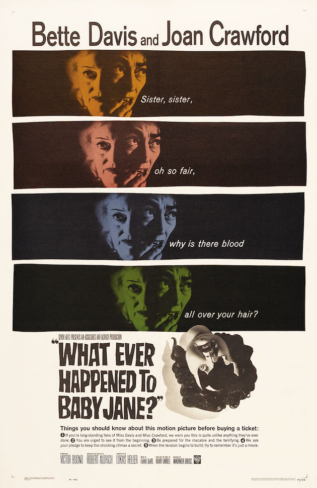 'What Ever Happened To Baby Jane; theatrical poster