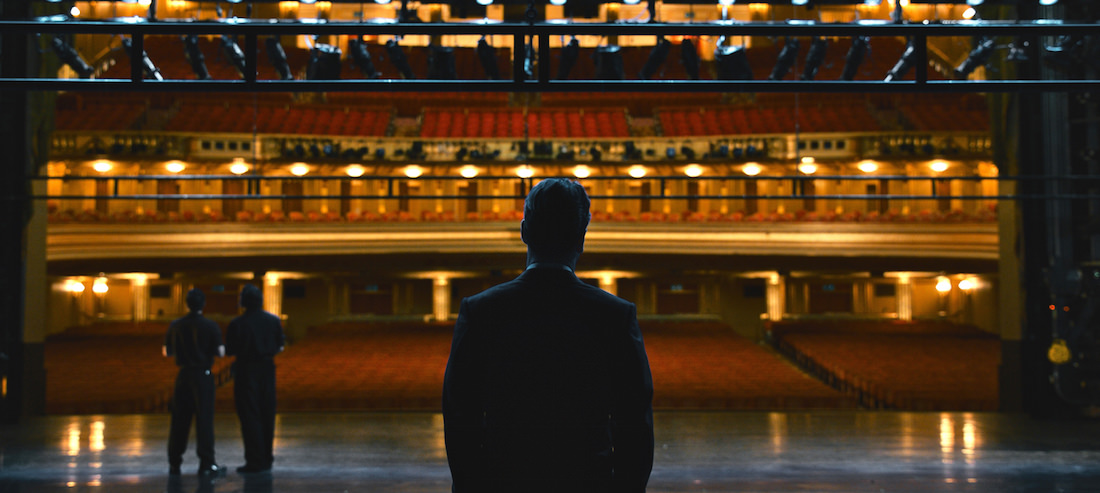 Steve Jobs (Michael Fassbender) before a big product launch. Courtesy Universal Pictures.