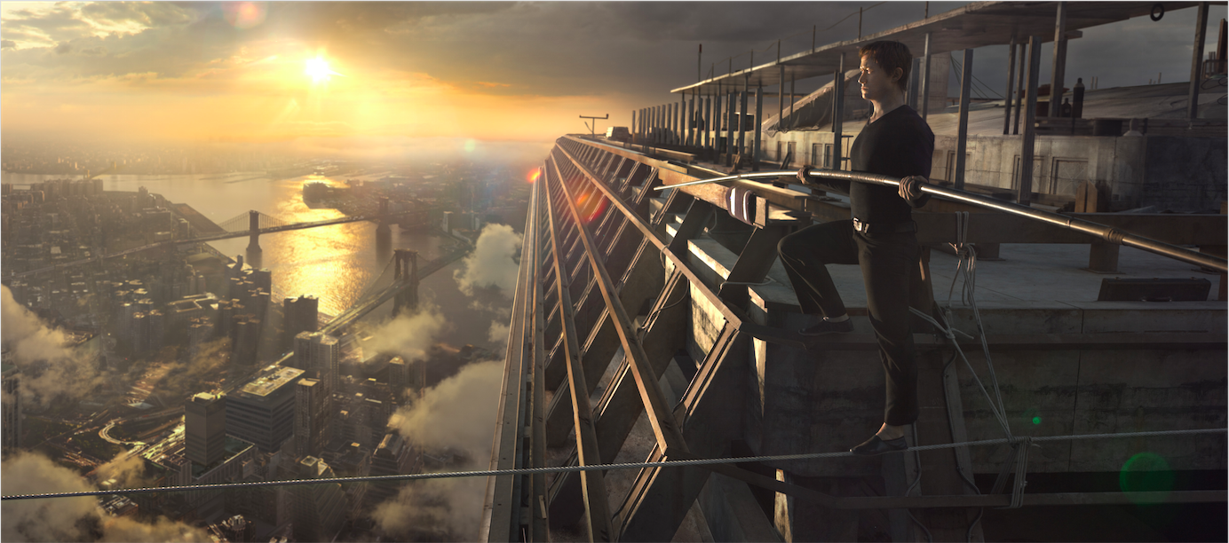 Philippe Petit (Joseph Gordon-Levitt) in TriStar Pictures' THE WALK.