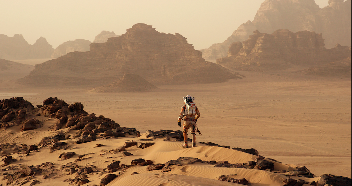 With little time due to a compressed schedule, 'The Martian's' FX team pre-built the Martian landscape so they'd be ready to go on date one. Photo Credit: Courtesy 20th Century Fox. - TM & © 2015 Twentieth Century Fox Film Corporation.