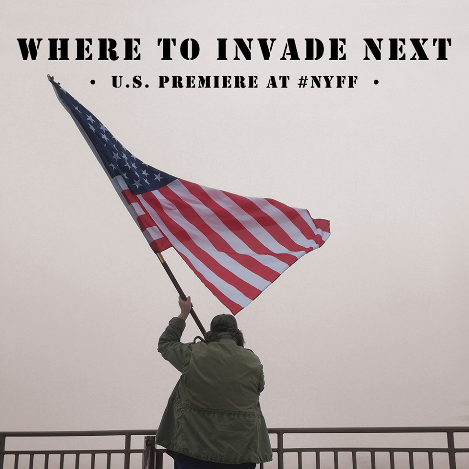 Where to Invade Next theatrical poster. Courtesy Dog Eat Dog Films