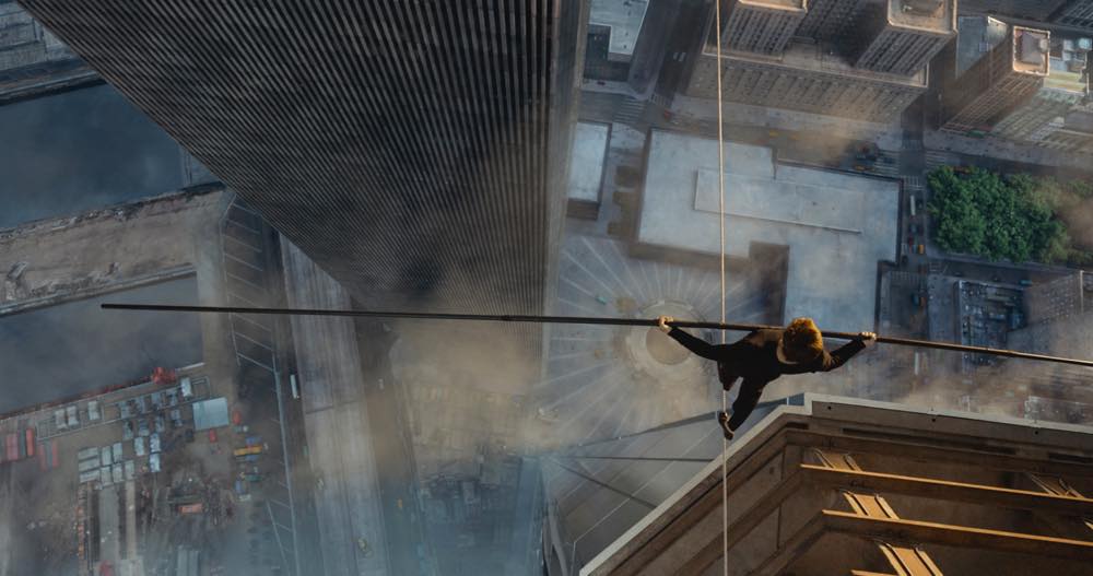 Philippe Petit (Joseph Gordon-Levitt) in TriStar Pictures' THE WALK. Courtesy Sony Pictures