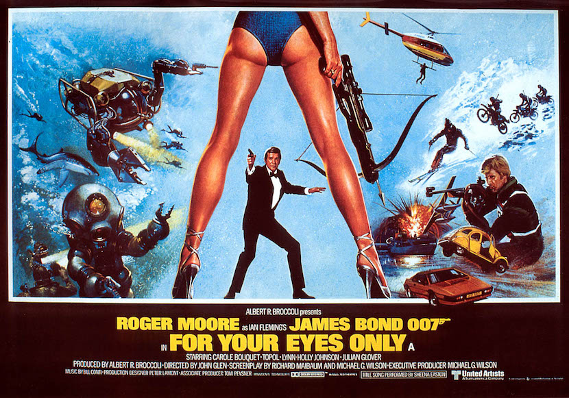 'For Your Eyes Only' theatrical poster. Eon Productions, Designed by Bill Gold