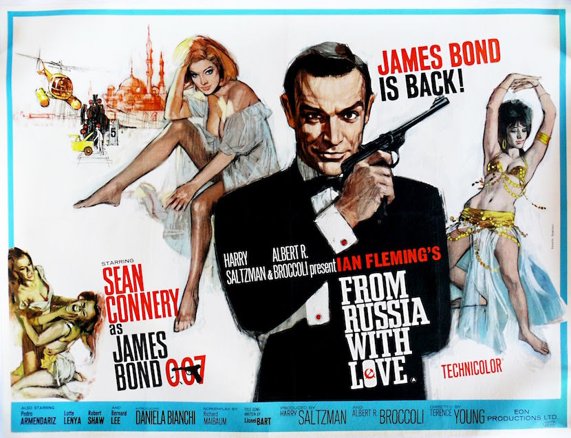 From Russia With Love. Created by Eon Productions, Designed and Illustrated by Renato Fratini and Eric Pulford. 