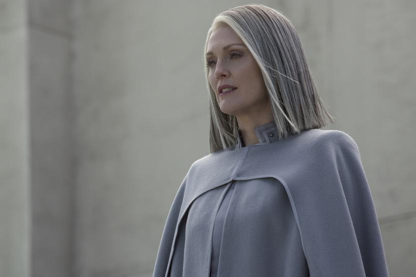 Julianne Moore stars as ‘President Coin’ in THE HUNGER GAMES: MOCKINGJAY – PART 2. Photo Credit: Murray Close