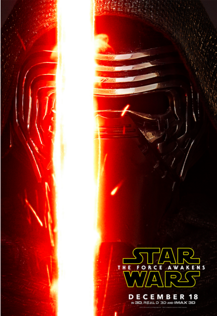 Kylo Ren (Adam Driver)'s character poster. Courtesy Walt Disney Pictures/Lucasiflm