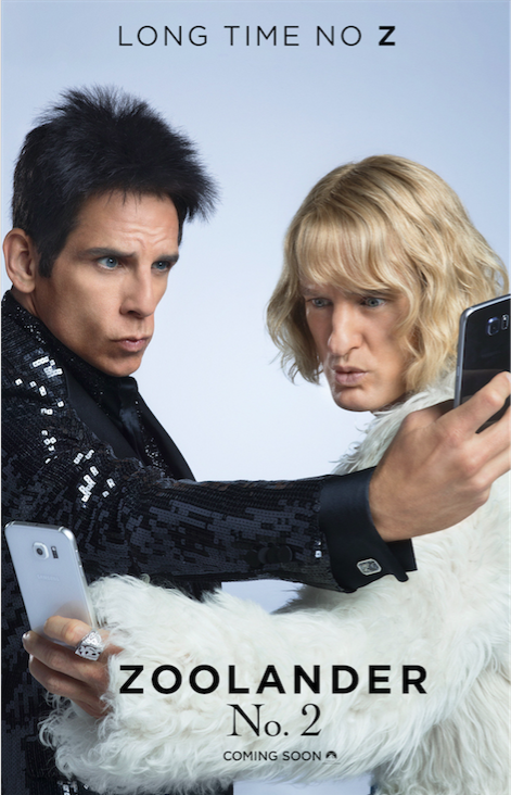 Zoolander 2 poster. Courtesy Paramount Pictures.