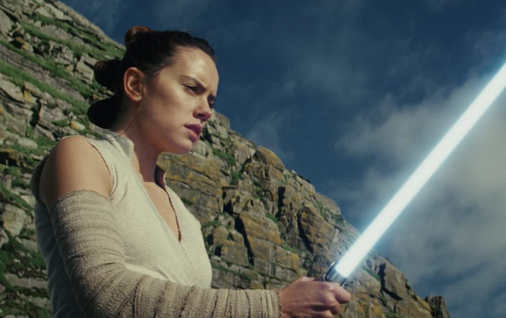 Rey (Daisy Ridley) in Star Wars: The Last Jedi. Courtesy Lucasfilm.