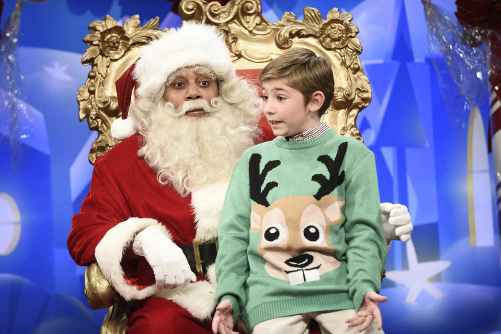 SATURDAY NIGHT LIVE -- Episode 1733 -- Pictured: Kenan Thompson as Santa during 