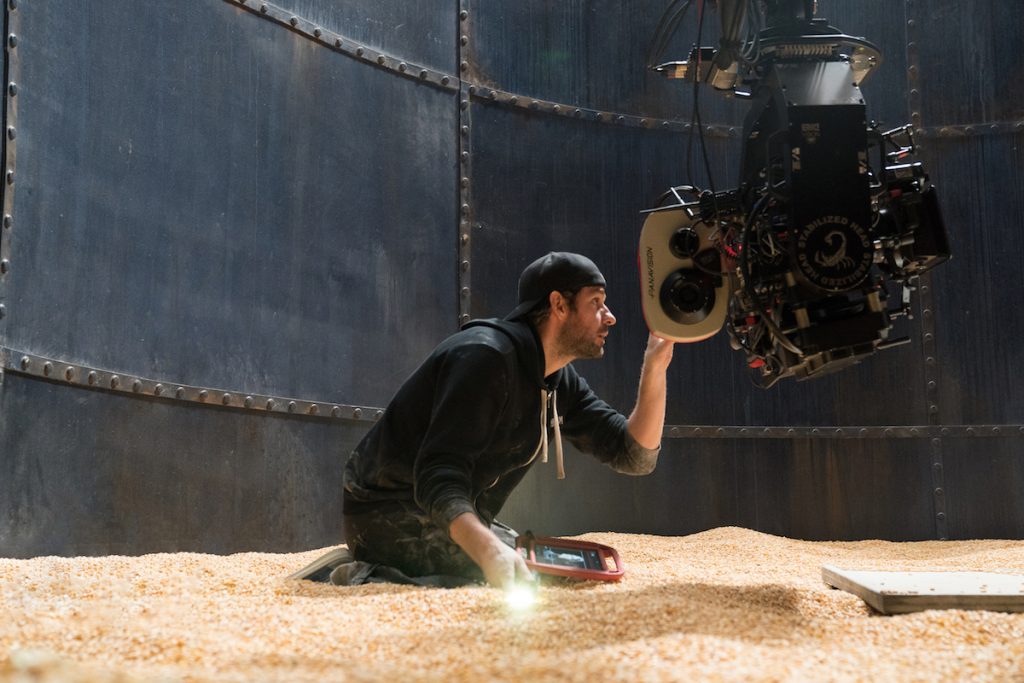 Director/Writer/Executive Producer John Krasinski on the set of A QUIET PLACE, from Paramount Pictures.