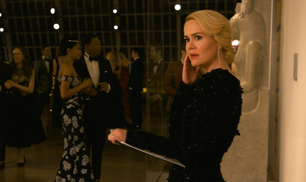 Caption: SARAH PAULSON as Tammy in Warner Bros. Pictures' and Village Roadshow Pictures' "OCEANS 8," a Warner Bros. Pictures release. Copyright: © Warner Bros. Entertainment, Inc.