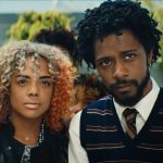 (l to r.) Tessa Thompson as Detroit and Lakeith Stanfield as Cassius Green star in director Boots Riley's SORRY TO BOTHER YOU, an Annapurna Pictures release. Photo Credit: Annapurna Pictures