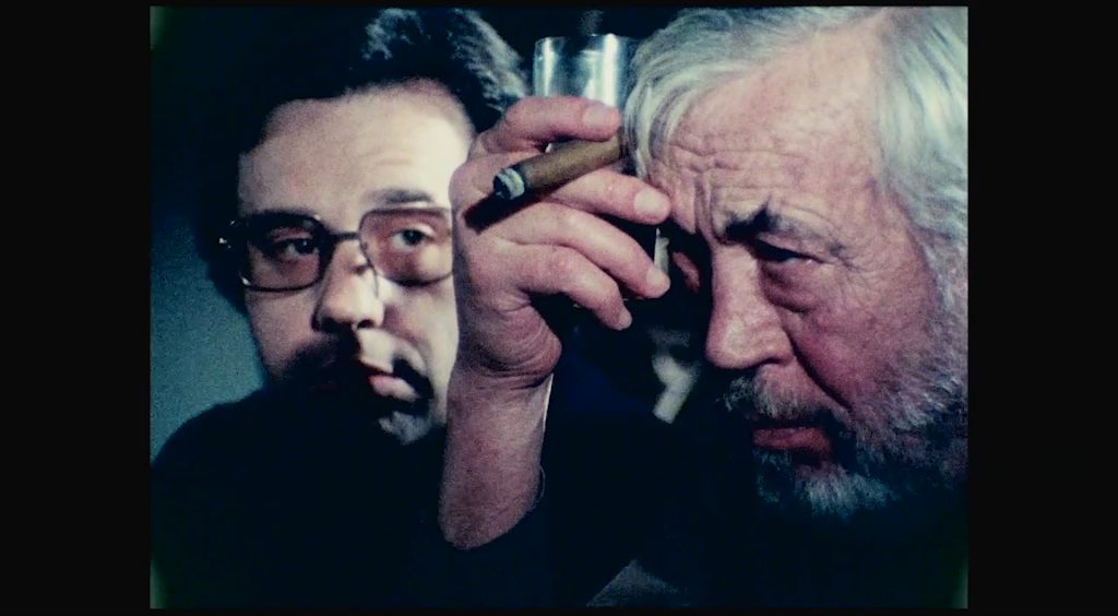 Peter Bogdanovich, John Huston in Orson Wells' 