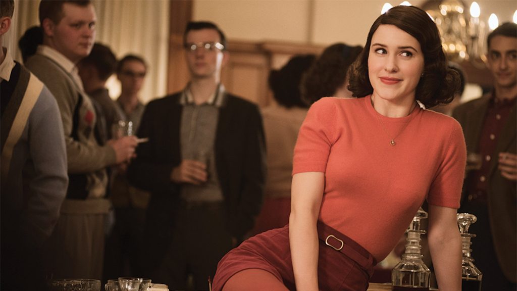 Featured image: Rachel Brosnahan in 'The Marvelous Mrs. Maisel.' Courtesy Amazon Studios.