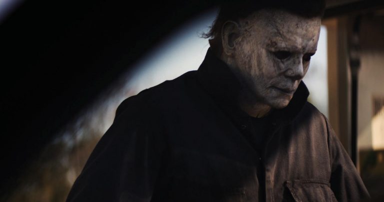 In "Halloween," JAMIE LEE CURTIS returns to her iconic role as Laurie Strode, who comes to her final confrontation with Michael Myers, the masked figure who has haunted her since she narrowly escaped his killing spree on Halloween night four decades ago. Photo Credit: Ryan Green. Courtesy Universal Pictures