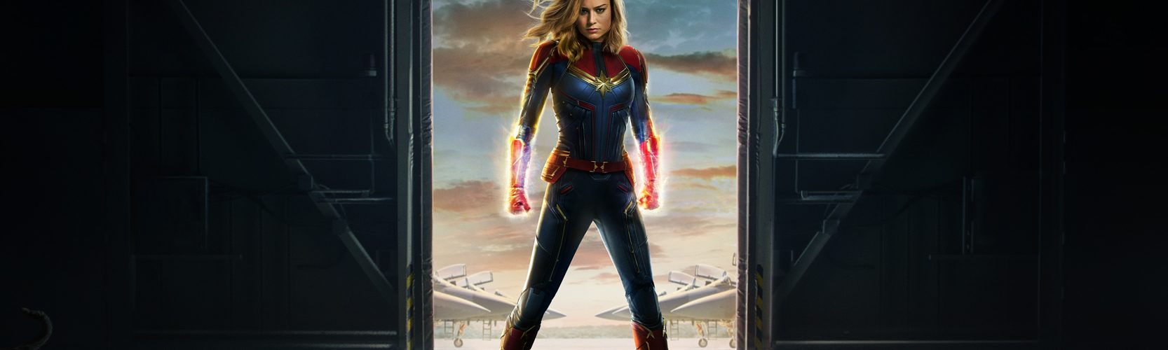 Bree Larson is Captain Marvel. Poster courtesy Marvel Studios.