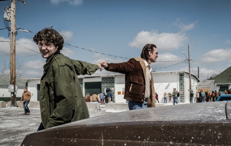 Richie Merritt (White Boy Rick, left) and Matthew McConaughey (Richard Wershe Sr.) star in Columbia Pictures' and Studio 8's WHITE BOY RICK. Courtesy Sony Pictures.