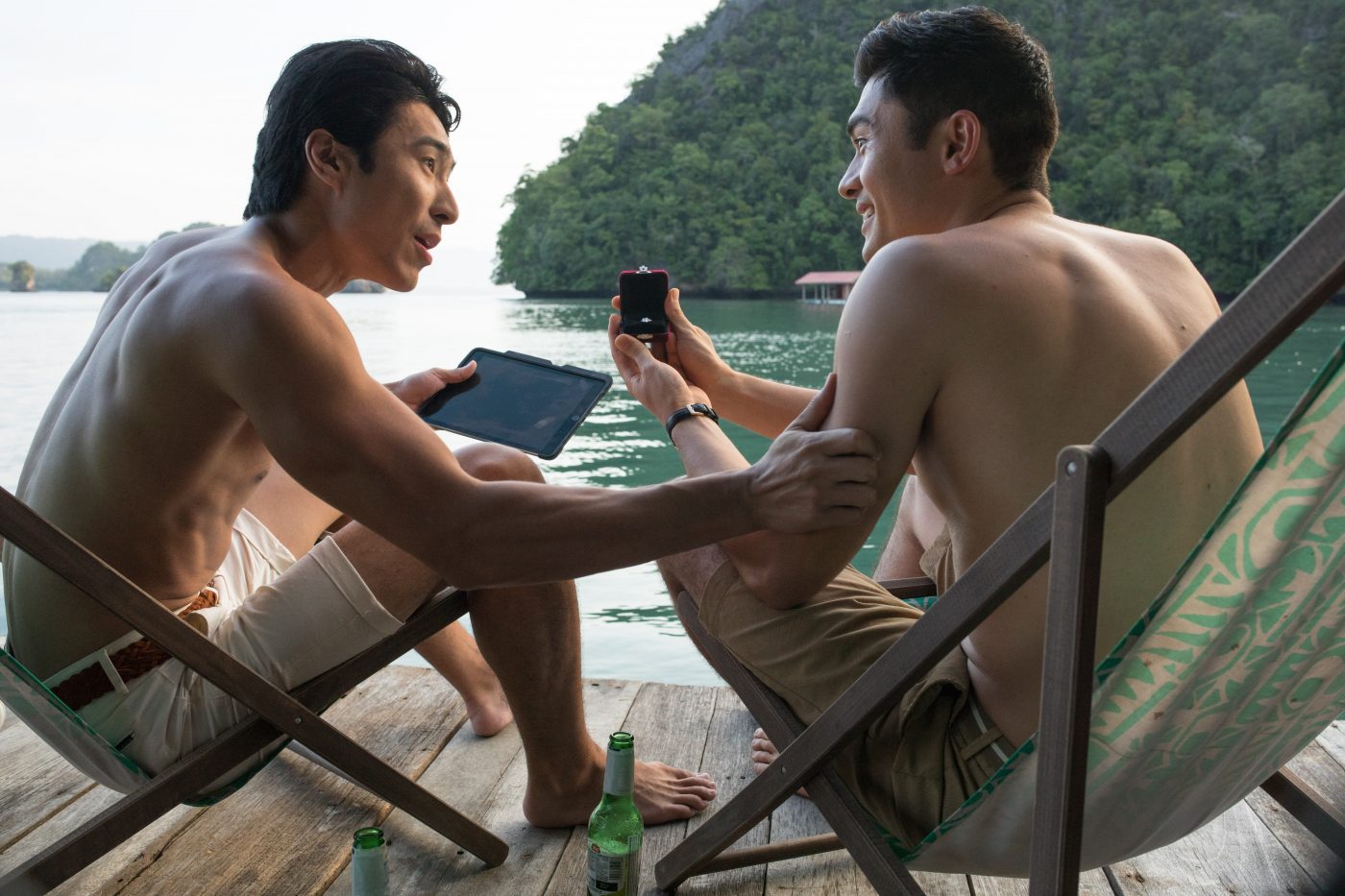 L-R) CHRIS PANG as Colin and HENRY GOLDING as Nick in Warner Bros. 