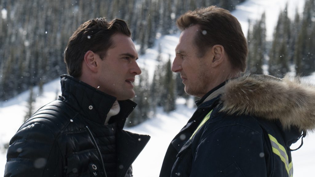 Tom Bateman and Liam Neeson in 'Cold Pursuit.' Courtesy Summit Entertainment.