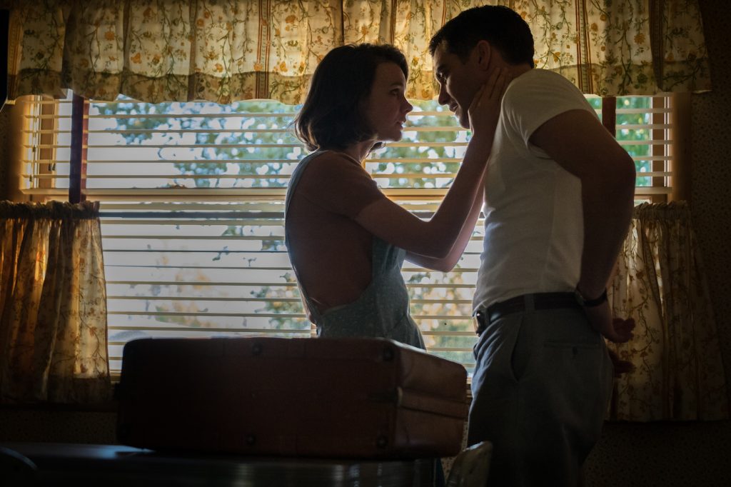 Carey Mulligan as Jeanette Brinson, and Jake Gyllenhaal as Jerry Brinson in Paul Dano’s WILDLIFE. Courtesy of IFC Films. An IFC Films Release.