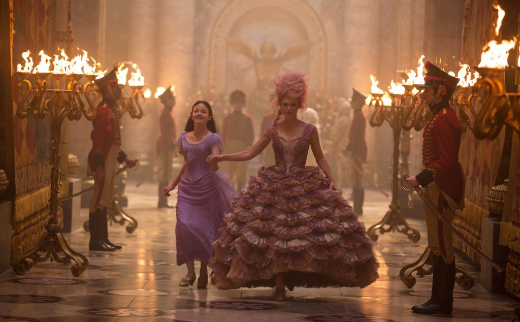 Mackenzie Foy is Clara and Keira Knightley is the Sugar Plum Fairy in Disney’s THE NUTCRACKER AND THE FOUR REALMS.