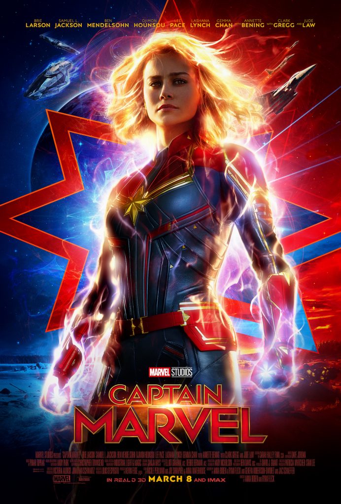 Captain Marvel poster. Courtesy Walt Disney Studios/Marvel Studios
