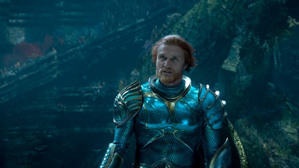 Caption: DOLPH LUNDGREN as King Nereus in Warner Bros. Pictures' action adventure "AQUAMAN," a Warner Bros. Pictures release.