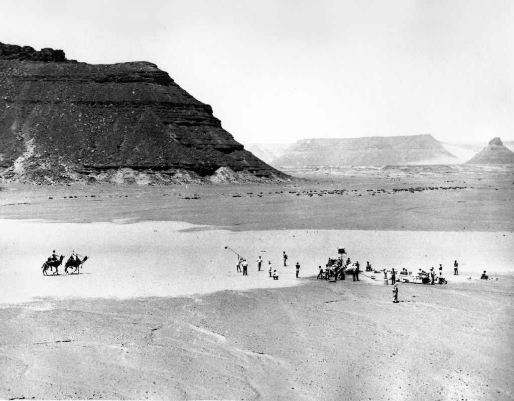 On the set of 'Lawrence of Arabia.' Courtesy ASC/Sony Pictures