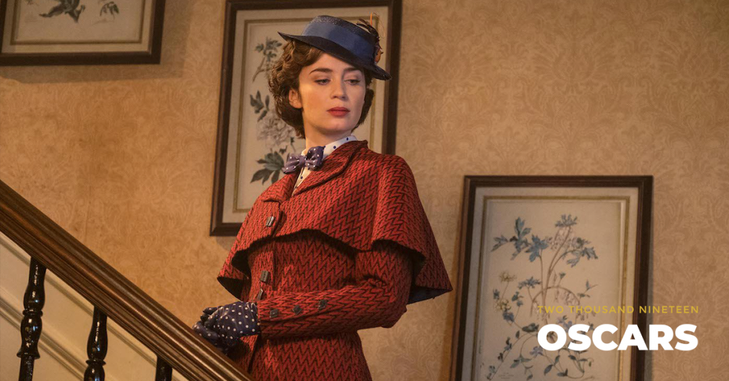 Emily Blunt is Mary Poppins in Disney’s MARY POPPINS RETURNS,  a sequel to the 1964 film MARY POPPINS, which takes audiences on an all-new adventure with the practically perfect nanny and the Banks family. Courtesy Walt Disney Studios