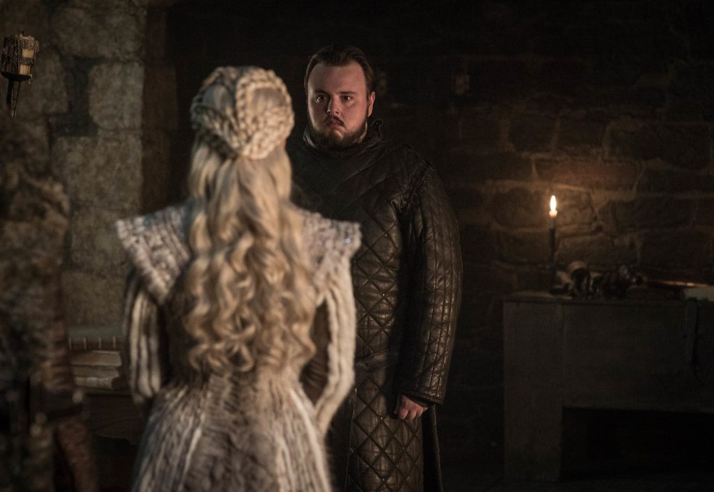 Season 8, episode 1 (debut 4/14/19): Emilia Clarke, John Bradley. photo: Helen Sloan/HBO