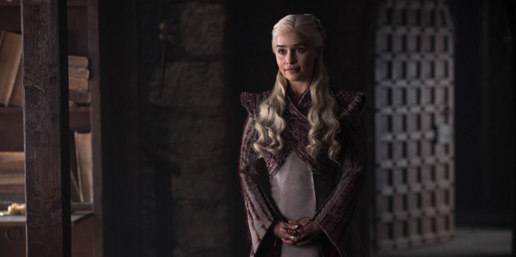 Season 8, episode 2 (debut 4/21/19): Emilia Clarke. photo: Helen Sloan/HBO