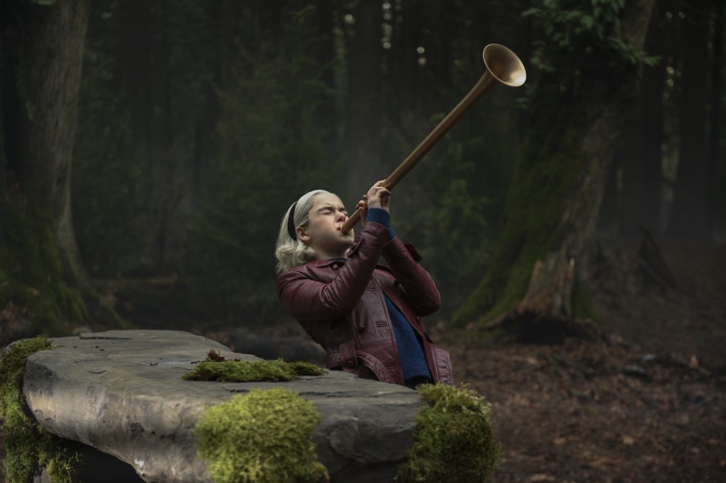 Kiernan Shipka in 'Chilling Adventures of Sabrina.' Photo by Diyah Pera/Netflix