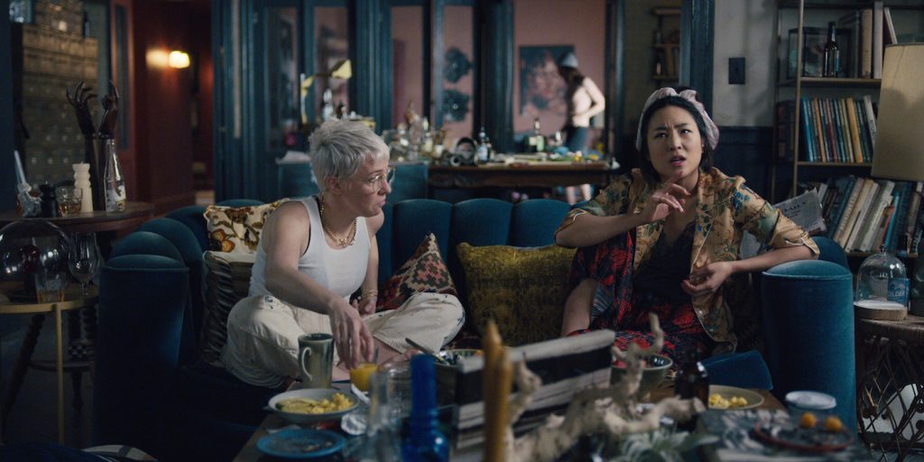 L-r: Rebecca Henderson, Greta Lee. Courtesy Netflix.