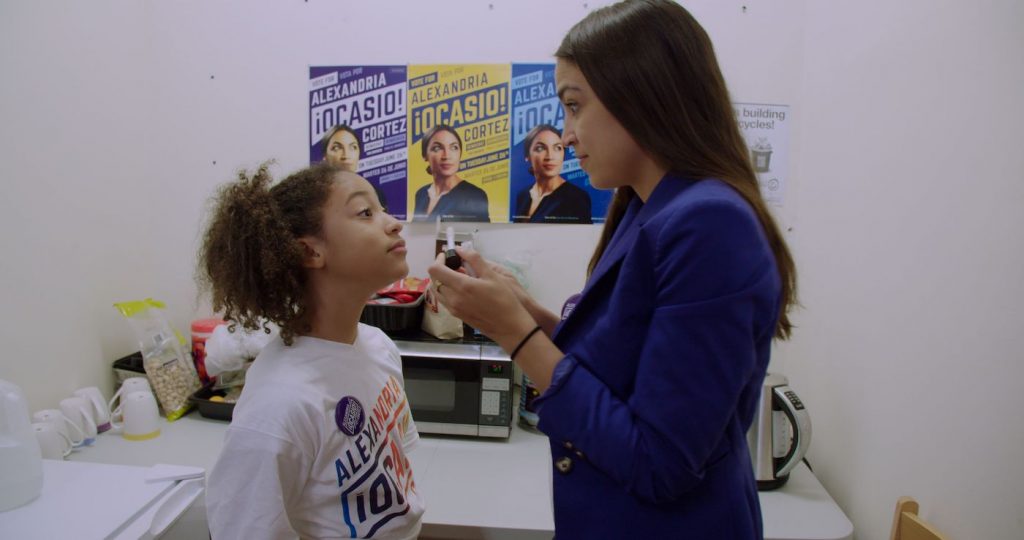 Alexandria Ocasio-Cortez in 'Knock Down the House.' Courtesy Netflix.