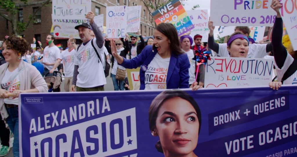 Alexandria Ocasio-Cortez in 'Knock Down the House.' Courtesy Netflix.