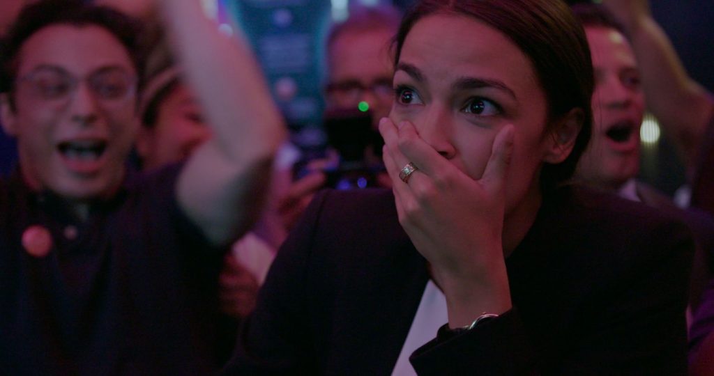 Alexandria Ocasio-Cortez in 'Knock Down the House.' Courtesy Netflix.