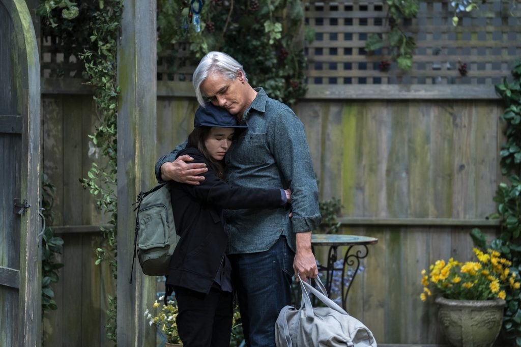 Ellen Page, Paul Gross. Photo by Alison Cohen Rosa/Netflix