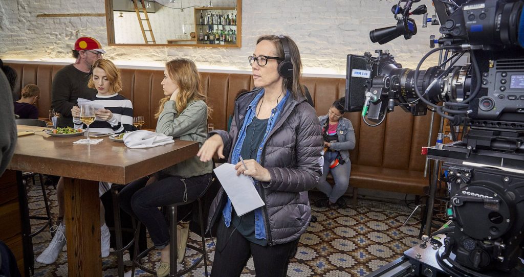Miriam Shor on the set of 'Younger.' Courtesy of TV Land.