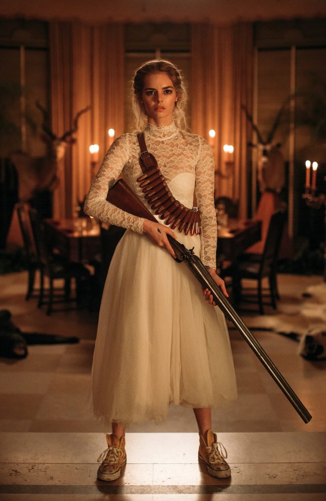 Samara Weaving in the film READY OR NOT. Photo by Eric Zachanowich. © 2019 Twentieth Century Fox Film Corporation All Rights Reserved