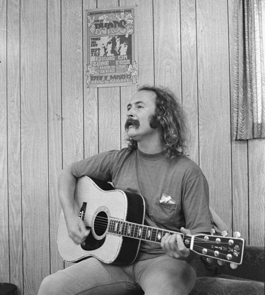 David during Crosby, Stills, Nash & Young (7/13/1974) Photo by Joel Bernstein. Courtesy of Sony Pictures Classics.