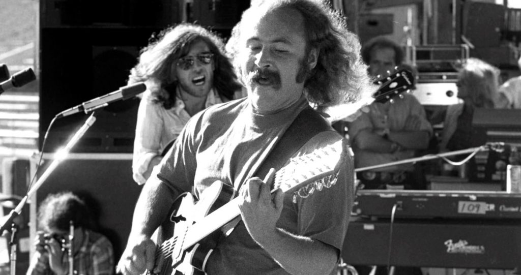 David Crosby during Crosby, Stills, Nash & Young Photo by Neal Preston. Courtesy of Sony Pictures Classics.