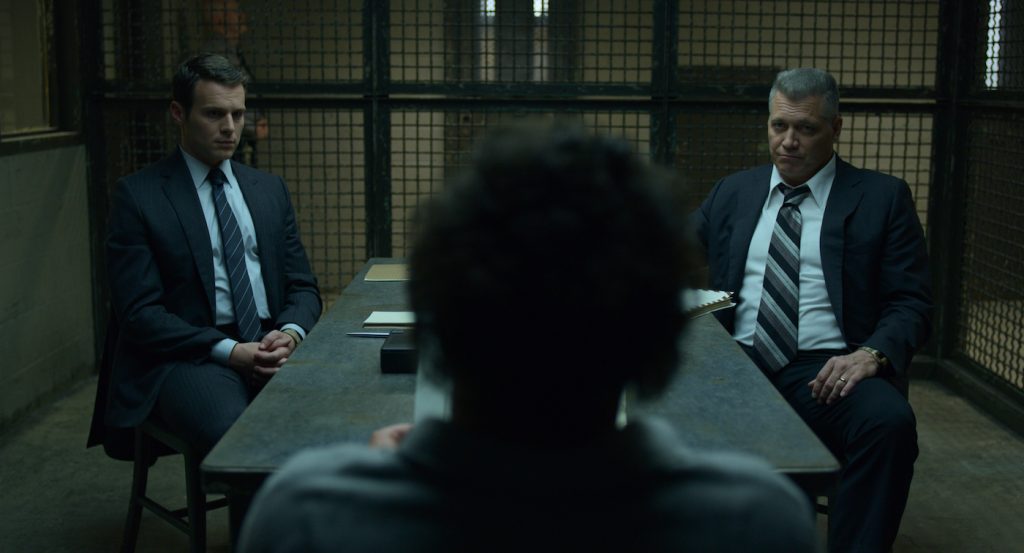 L-r: Jonathan Groff, Oliver Cooper, Holt McCallany. Courtesy Netflix.