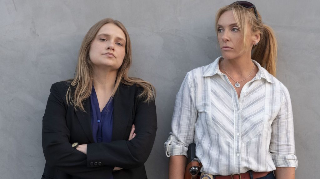 L-r: Merritt Wever, Toni Collette. Photo courtesy Beth Dubber/Netflix