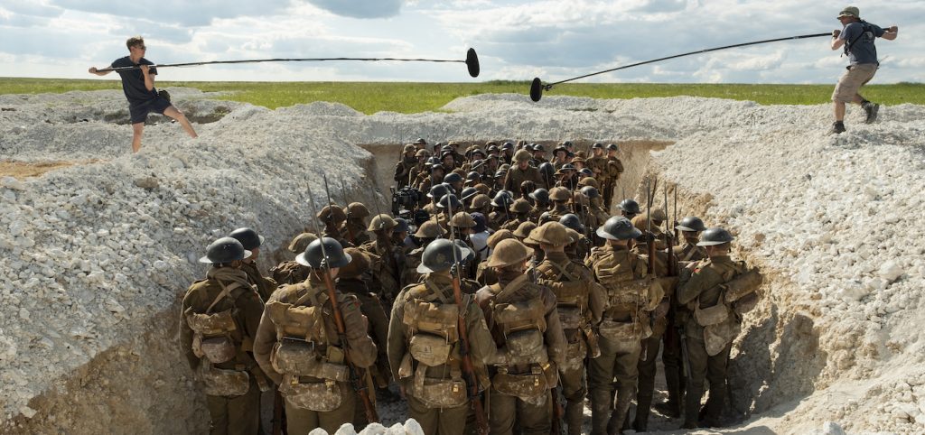 Cast and crew members on the set of 1917, the new epic from Oscar®-winning filmmaker Sam Mendes. Courtesy Universal Pictures.