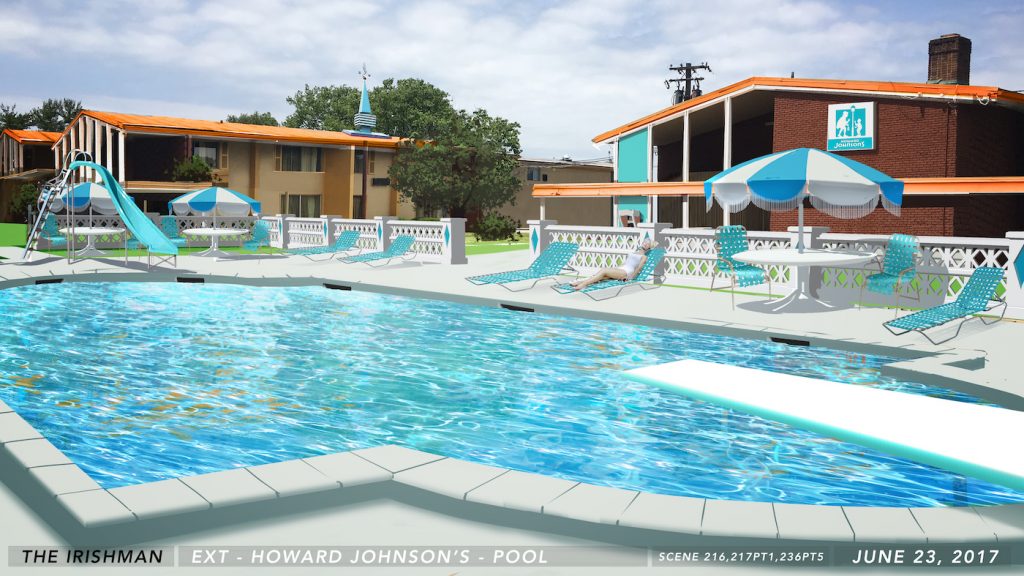 The Howard Johnson's Pool sketch. Courtesy Bob Shaw.