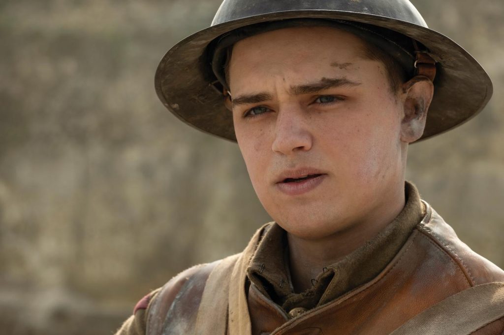 Dean-Charles Chapman as Blake in "1917," the new epic from Oscar®-winning filmmaker Sam Mendes. hoto Credit: François Duhamel / Universal Pictures and DreamWorks Pictures