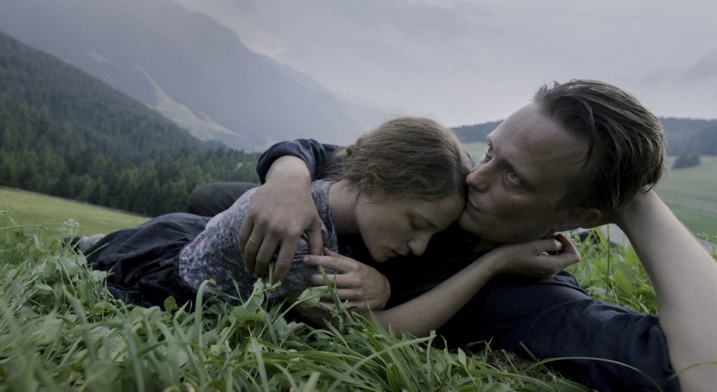 Valerie Pachner and August Diehl in the film A HIDDEN LIFE. Photo Courtesy of Fox Searchlight Pictures. © 2019 Twentieth Century Fox Film Corporation All Rights Reserved