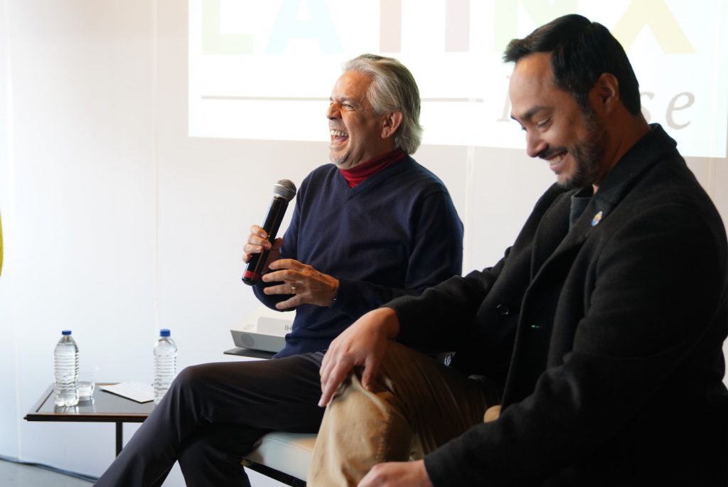 Luis A. Miranda and Joaquin Castro at the Latinx House.